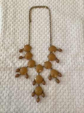 Vintage Bubble Tiered Necklace in Caramel Tones